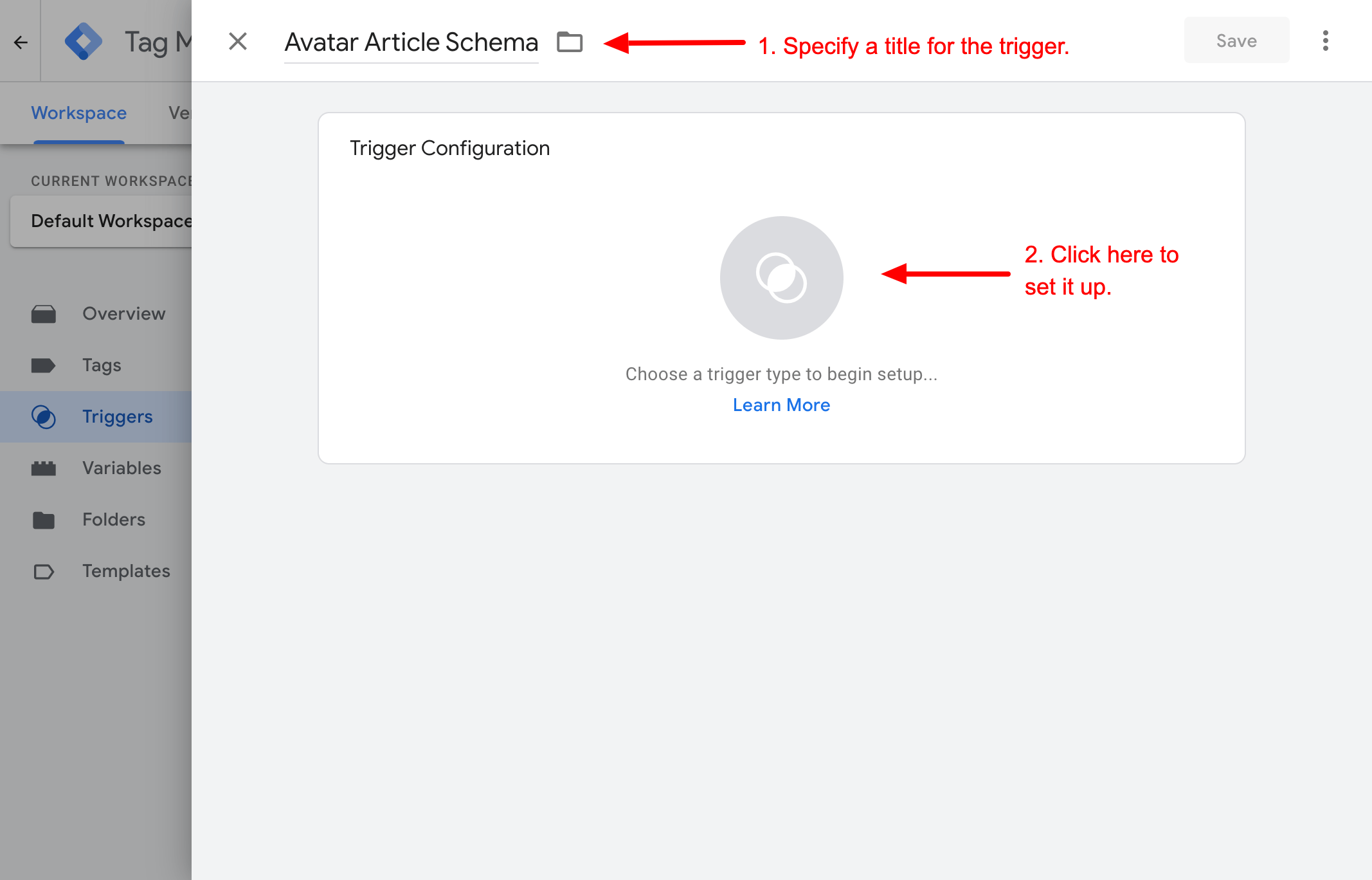 ساخت Google Tag Manager trigger